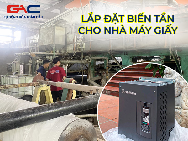 Lắp đặt biến tần cho nhà máy giấy
