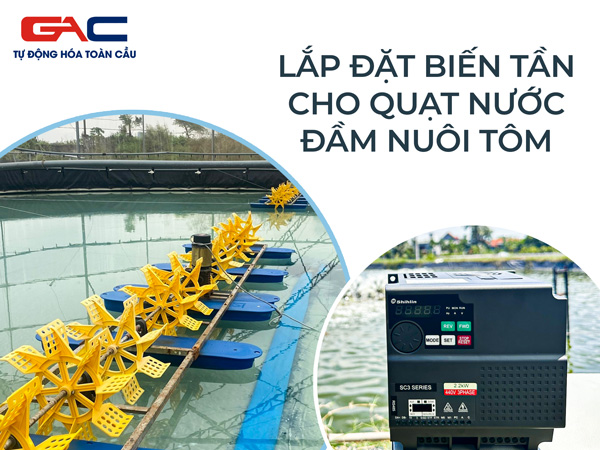 Lắp đặt biến tần cho quạt nước đầm tôm